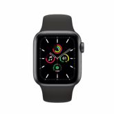 Smartwatch Apple Watch SE, 1.78inch, curea silicon, Gray-Black