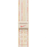 Curea SmartWatch Apple MYJE3ZM/A, 46mm, Sport Loop Starlight/Pink Nike