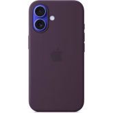 Protectie pentru spate Apple Silicone cu MagSafe pentru iPhone 16, Plum