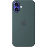 Protectie pentru spate Apple Silicone cu MagSafe pentru iPhone 16 Plus, Lake Green