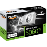 Placa video INNO3D nVidia GeForce RTX 5060 Ti TWIN X2 OC WHITE 16GB, GDDR7, 128 bit