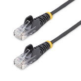 Patch Cord StarTech N6PAT25CMBKS, CAT6, UTP, 0.25 m, Black