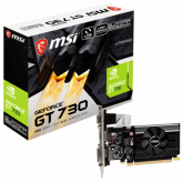 Placa video MSI nVidia GeForce GT 730 Low Profile 2GB, GDDR3, 64bit