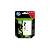 Pack Cartuse Cerneala HP No.62 Black + Color