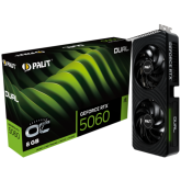 Placa video Palit nVidia GeForce RTX 5060 DUAL OC 8GB, GDDR7, 128 bit