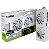 Placa video Palit nVidia GeForce RTX 5060 Ti White OC 8GB, GDDR7, 128 bit