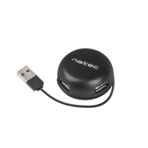 Hub USB Natec by Genesis BUMBLEBEE, 4 x USB 2.0, Black