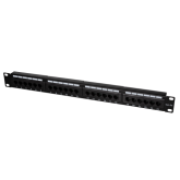 Patch Panel Logilink NP0027, 19inch, 1U, 24 porturi, Cat5e, UTP, Black