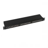 Patch Panel Logilink NP0055, 19inch, 1U, 24 porturi, Cat6, STP, Black