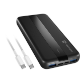 Baterie portabila Natec by Genesis, 10000 mAh, 2 x USB-A, 1 x USB-C, Black 