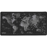Mouse Pad Natec by Genesis Time Zone Map, Black-White