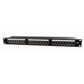 Patch Panel Gembird NPP-C624-002, 19inch, 1U, 24 porturi, Cat6, UTP, Black