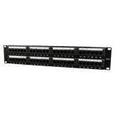 Patch Panel Gembird NPP-C648CM-001, 19inch, 2U, 48 porturi, Cat6, UTP, Black
