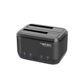 Rack HDD/SSD Natec by Genesis KANGAROO DUAL, USB 3.0, SATA, 2.5/3.5 inch, Black