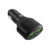 Incarcator auto Natec by Genesis CONEY, 2 x USB-A, 1 x USB-C, 60 W, Black