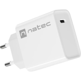Incarcator retea Natec by Genesis Ribera, 1 x USB-C, 3 A, 20 W, White
