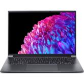 Laptop Acer Swift X SFX14-72G-70TS, Intel Core Ultra 7 155H, 14.5 inch, RAM 16GB, SSD 1TB, nVidia GeForce RTX 4050 6GB, Windows 11, Steel Grey