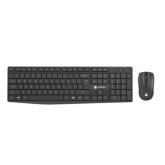 Tastatura Wireless Natec by Genesis Squid - Tastatura, USB Wireless, Black + Mouse Optic, USB Wireless, Black