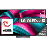 Televizor OLED LG Smart OLED77C51LA Seria evo AI C5, 77 inch, Ultra HD 4K, Black