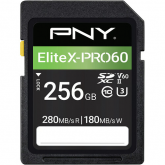 Memory Card SDXC PNY EliteX-PRO60, 128GB, Class 10, UHS-II U3, V60, A2