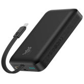 Baterie portabila Baseus Magnetic Mini Wireless, 10000 mAh, 2 x USB-C, Black