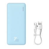 Baterie portabila Baseus Airpow, 10000mAh, 1 x USB-A, 1 x USB-C, Blue