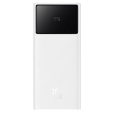Baterie portabila Baseus Star-Lord Digital, 20000 mAh, 2 x USB-A, 1 x USB-C, 30 W, White