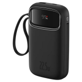 Baterie portabila Baseus Qpow2, 20000mAh, 1 x USB-A, 1 x USB-C, 1 x Lightning, Black