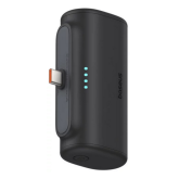 Baterie portabila Baseus Compact, 1 x USB-C, 5000 mAh, Black