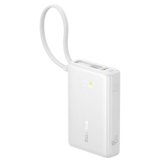 Baterie portabila Baseus PicoGo, 10000 mAh, 2 x USB-C, 1 x USB-A, White