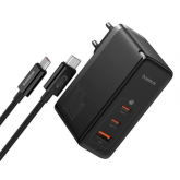 Incarcator retea Baseus GaN5 Pro Digital, 2x USB-C, 1x USB, 160W, Black