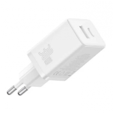 Incarcator retea Baseus Cube GaN5 Pro, 1x USB-A + 1x USB-C, 30W, White