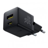 Incarcator retea Baseus Palm, 1 x USB-A, 1 x USB-C, 30 W, Black