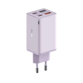 Incarcator retea Baseus GaN6 Pro, 2 x USB-C, 2 x USB-A, 65W, Pink