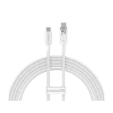 Cablu de date Baseus P10319703221-01, USB-C male - USB-C male, 2m, White