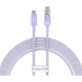 Cablu de date Baseus P10319703511-01, USB-C male - USB-C male, 2 m, Purple