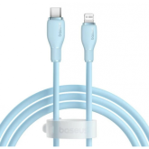 Cablu de date Baseus Pudding Series, Lightning male - USB-C male, 1.2m, Blue