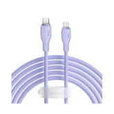 Cablu de date Baseus Pudding Series, Lightning male - USB-C male, 2m, Purple