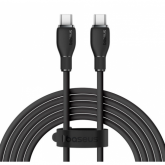 Cablu de date Baseus P10355702111-00, USB-C male - USB-C male, 1.2m, Black