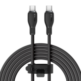 Cablu de date Baseus Pudding, USB-C male - USB-C male, 2 m, Black