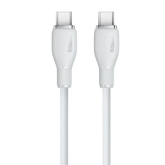 Cablu de date Baseus Pudding, USB-C male - USB-C male, 2 m, White