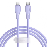 Cablu de date Baseus Pudding Series, USB-C male - USB-C male, 1.2m, Purple