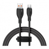 Cablu de date Baseus P10355703111-00, USB-A male - USB-C male, 1.2m, Black