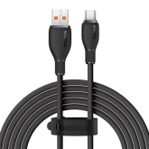Cablu de date Baseus Pudding, USB-A male - USB-C male, 2m, Black