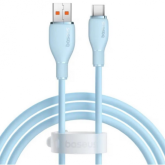 Cablu de date Baseus Puddlng Series, USB male - USB-C male, 2m, Blue