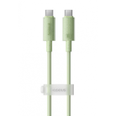 Cablu de date Baseus Habitat Series, USB-C male - USB-C male, 2m, Green