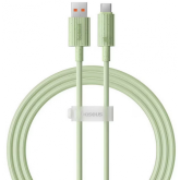 Cablu de date Baseus Habitat Series, USB male - USB-C male, 1m, Green
