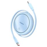 Cablu de date Baseus Free2Draw Mini, USB-C male - USB-C male, 1m, Blue