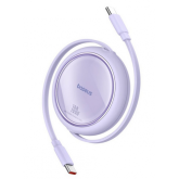 Cablu de date Baseus Free2Draw Mini, USB-C male - USB-C male, 1m, Violet