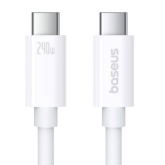 Cablu Baseus Superior Series 2 USB4 Full-Function, Incarcare rapida, USB-C la USB-C 240W, 1m, Alb